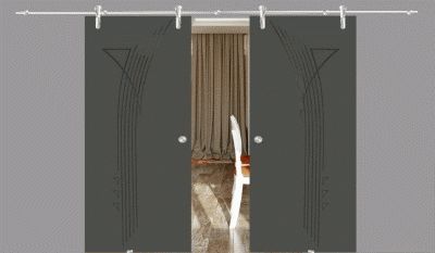 Раздвижные стеклянные двери