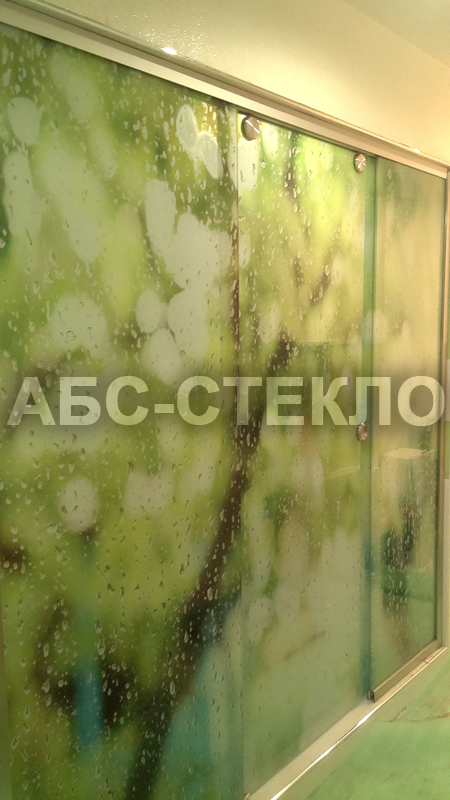 Перегородка с УФ печатью.